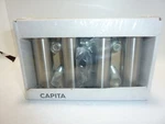 New Ikea Capita 200.545.63 Brushed Stainless Steel Legs 3/8" Set Of Nib. Fixed Price $33.00.