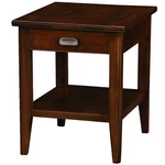 Leick Furniture Laurent Solid Wood Square End Table In Chocolate Cherry. Fixed Price $274.00.