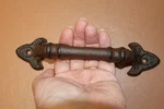 2-FRENCH Country Handles,fleur Lis Decor, Dresser Hardware,door. Fixed Price $68.86.