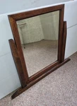 Antique Arts & Crafts Mission Stickley Style Oak Mirror Beveled Swivel Mount. Fixed Price $200.00.