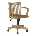 Bowery Hill Wood Medium Oak Office Chair Rectangular Adjustable 35.75" Unasse.... Fixed Price $268.99.