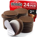 Felt Furniture Pads - 24 Pcs 2" Round Chair & Floor Protectors For Hardwood. Fixed Price $12.28.