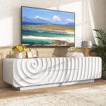 Tv Console Stand For Up 60" With Storage Cabinet 2 Drawers Living Room Us. Fixed Price $205.86.