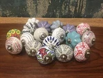 New Cabinet Door Ceramic Knobs Drawer, Pulls Assorted Colour) - Set Of 10 Us. Fixed Price $26.00.