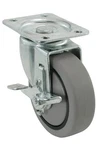 Shepherd Hardware 4 In. Thermoplastic Swivel Plate Caster With Brake 9736 250LB. Fixed Price $14.97.