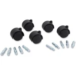 Lorell Soft Wheel Deluxe Casters Set 1.97" Nylon, Metal Black (LLR-33446). Fixed Price $42.72.