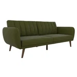 Pemberly Row Contemporary Linen Sleeper Sofa Green Finish. Fixed Price $354.00.