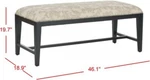 Safavieh Zambia Bench, Reduced Price 2172702337 MCR4533E. Fixed Price $197.00.