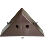 Profurnitureparts 3" Tall Triangle Corner Plastic Sofa Legs In Brown, Set 4. Fixed Price $27.99.