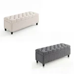 51" Large Storage Ottoman Bench, End Of Bed Upholstered. Fixed Price $113.05.