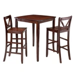 Winsome Inglewood 3-PIECE Drop Leaf Transitional Solid Pub Set Walnut. Fixed Price $401.99.
