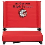 Flash Furniture Embroidered Grandstand Comfort Seats, Xu-sta-red-emb-gg. Fixed Price $169.99.