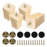 4PCS 3 Inch Solid Furniture Legs, Square Wooden Sofa Couch Feet Repl.... Fixed Price $32.25.
