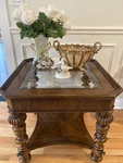 Thomasville Furniture Ernest Hemingway Basque Living Room End Table Solid Wood. Fixed Price $1199.00.