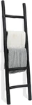 Rustic 5FT Wood Blanket Ladder - Farmhouse Quilt & Towel Rack, Black. Fixed Price $131.99.