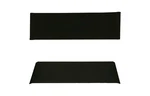 Casual Home Director Chair Seat: 18.5"W X 16"D. Back: 20"W 6"D, Black. Fixed Price $16.88.
