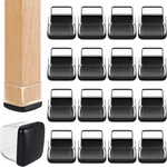 Ezprotekt 24 Pcs Clear Chair Leg Sliders For Carpet, Square Glides Rug. Fixed Price $34.95.