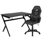 Flash Black Gaming Desk And Racing Chair Set BLN-X10D1904-BK-GG. Fixed Price $449.99.