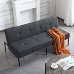 63IN Futon Sleeper Sofa Bed Twin Size Metal Frame 5 Position Convertible Couch. Fixed Price $182.39.