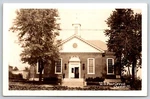 Chester Illinois Colonial Us Post Office Door W/pediment Cornices 1940S Rppc. Fixed Price $14.50.