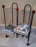 1990S Atlantic Cd Storage Tower Rack - 40 Disc Holder Metal Wire Organizer. Fixed Price $35.10.