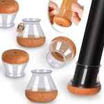 Chair Leg Floor Protectors Silicone Caps Felt Pads Anti Scratch 32 Pack Clear. Fixed Price $41.16.
