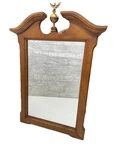 Vintage Tell City Furniture Maple Wall Mirror, Eagle Finial Dresser. Fixed Price $149.00.