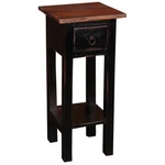 Sunset Trading Cottage Narrow Side Table Antique Black And Raftwood Top. Fixed Price $125.99.