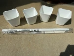 Ikea Sunnersta Shelf + Rail (303.037.22) W/ 4 Hanging Cups New Sealed. Fixed Price $8.64.