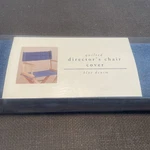 Pier 1 Directors Chair - Blue Denim Cotton New Open Box. Fixed Price $23.60.