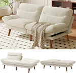 Amada 66"CONVERTIBLE Futon Sofa Bed Corduroy Folding Set W/ Adjustable. Fixed Price $243.63.