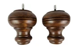 5" Antique Walnut Finish Solid Wood Turned (22173) Sofa Chair -set 4 Legs. Fixed Price $24.97.
