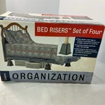 Bed Risers Set Of 4 Creative Organization High Impact Plastic (new ). Fixed Price $11.00.