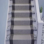 Stair Carpet Rods Cast Brass Satin Nickel Finish Runner With Holders. Fixed Price $52.99.