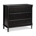 Elegant Jenny Lind 3-DRAWER Dresser Rich Ebony Finish. Fixed Price $414.99.