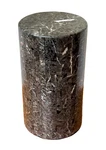Tessellated Marble Cylinder Pedestal Side Table Maitland Smith Vtg Design Mcm. Fixed Price $350.00.