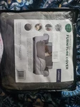 Fur Haven- Quilted & Reversible Loveseat Cover, Gray/mist, 96" X 75". Fixed Price $27.91.