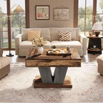 31.5'' Square Coffee Table, Modern Accent Center Cocktail For Living Room. Fixed Price $159.99.