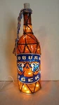 Auburn Tigers Inspired Bottle Lamp Light Hand Painted. Fixed Price $59.95.