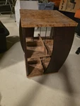 Vtg Atlantic Wood Media Cd/dvd/vhs Movie Video Game Rack Organizer Shelf Storage. Fixed Price $85.00.