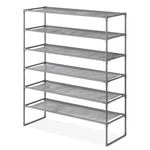 Whitmor 6-TIER Metal Spacemaker Storage Rack Space-saving Adjustable Shoe. Fixed Price $29.97.