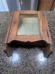 Antique Home Oak Wood Medicine Cabinet Shaving Mirror Wall Mounted W/towel Rod +. Fixed Price $99.00.