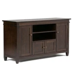Simpli Home Carlton Wood 54" Transitional Tv Media Stand In Brown. Fixed Price $610.31.