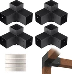 Pergola Bracket Kit 4"X4" 4PCS 3-WAY Heavy Duty Corner Diy Post Base. Fixed Price $90.71.