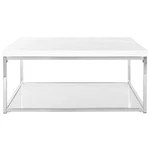 Safavieh Malone Coffee Table In White And Chrome FOX2214A. Fixed Price $288.60.