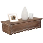 Wood Scalloped Decorative Wall Shelf, Bedroom Bathroom Kitchen Shelving .... Fixed Price $44.77.