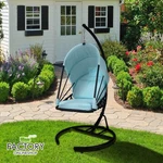 Foldable Hanging Egg Chair Outdoor Patio Hammock Swing Cushion Seat Canopy Stand. Fixed Price $149.96.