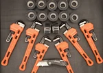 Leak Repair Kit Bulk 6 10 Pipe Wrench + 12 Self Fusing Tape. Fixed Price $79.69.