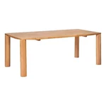 Zuo Eazy Solid Rubber Wood Frame Dining Table Natural. Fixed Price $1597.65.