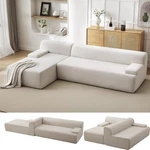 107'' Modular Sectional Sofa, Left Facing Chaise L-shaped Boneless Couch, Ult.... Fixed Price $274.80.